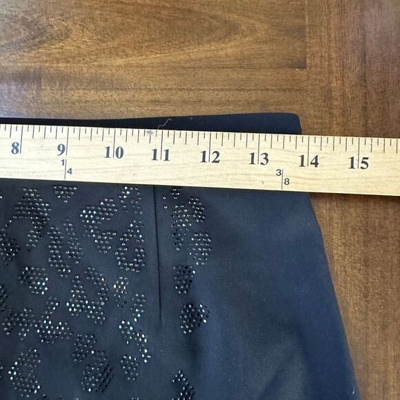 A.L.C. Black Beaded Embellished Pencil Skirt NWOT Holiday‎ Silk Lined Size 6 - Picture 7 of 12